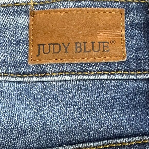 Judy Blue Relaxed Fit Mid Rise Distressed Denim Jeans JB8271DK Size 7/28 - Picture 5 of 8